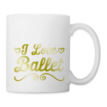 I love ballet - Mug - white - Right
