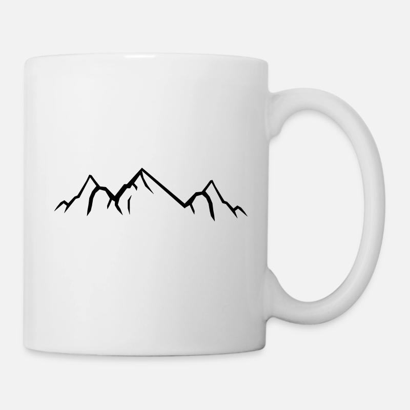 Mountains - Tasse - Weiß