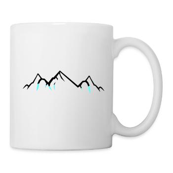Montagnes - Mug blanc - blanc - Droite