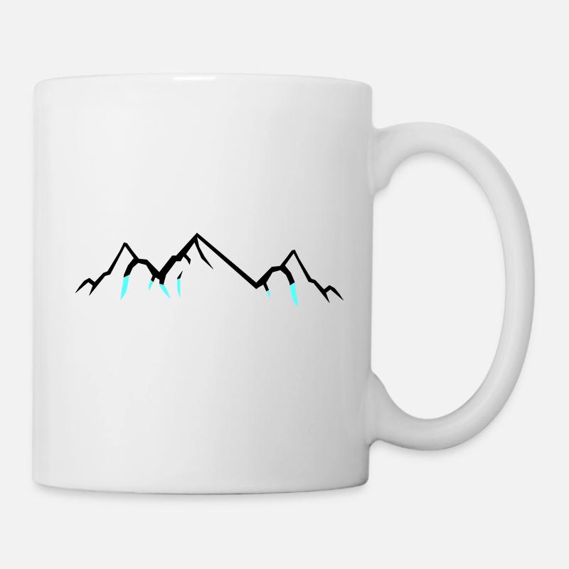 Mountains - Tasse - Weiß