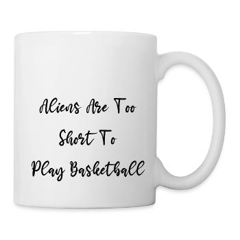 baskeltball ball area51 scifi memes basketball - Mug - white - Right