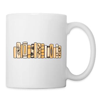 Livres Pastel Orange - Mug blanc - blanc - Droite
