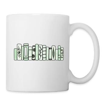 Livres Pastel Vert - Mug blanc - blanc - Droite
