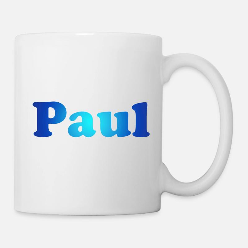 Paul blau - Tasse - Weiß