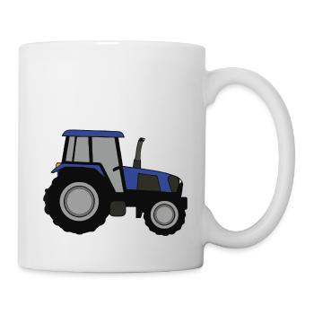 Illustration de tracteur Idée cadeau - Mug blanc - blanc - Droite