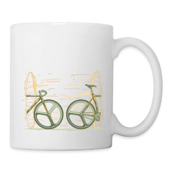 Bicycle portal black hole - Mug - white - Right