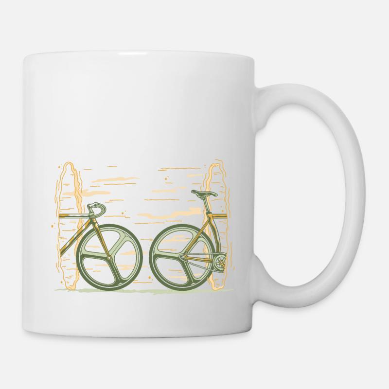 Fahrrad Portal schwarzes Loch - Tasse - Weiß