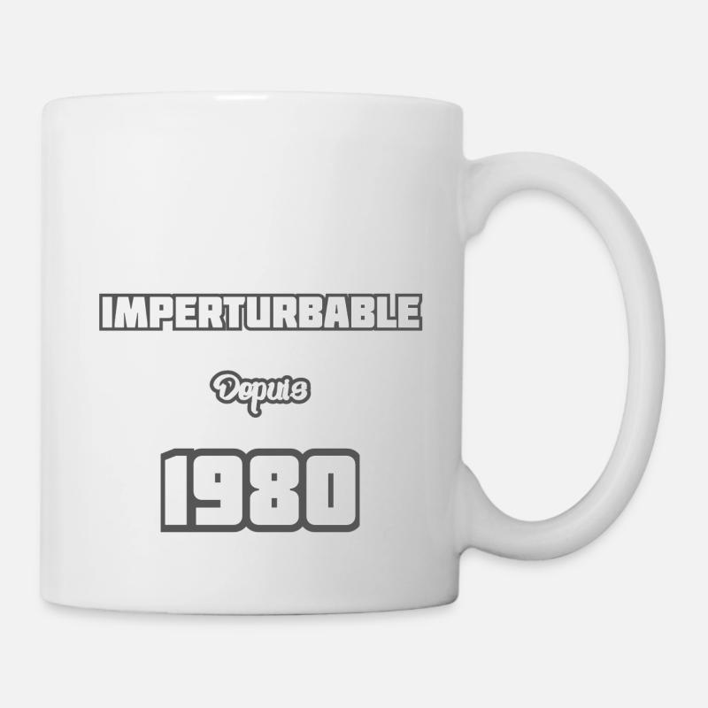 Année de naissance / Birth year - 1980 - Mug blanc - blanc