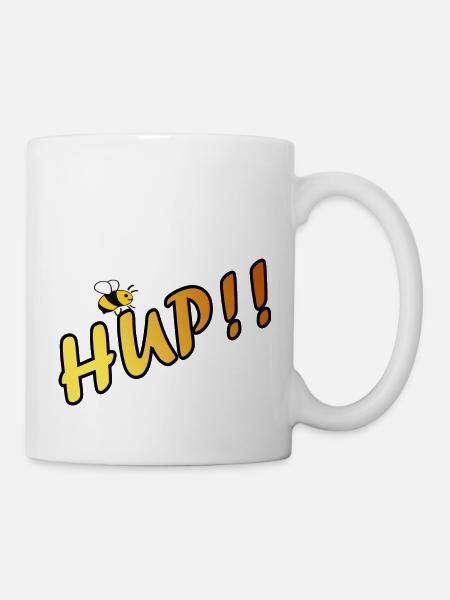 HUP!! - Tasse - Weiß