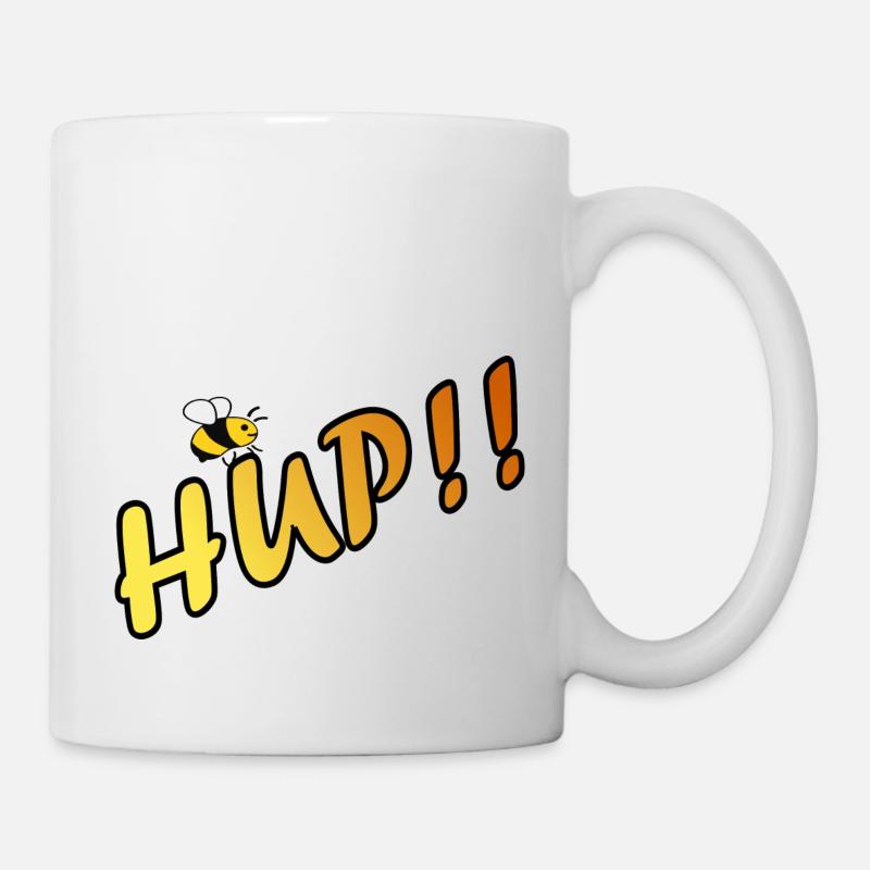 HUP!! - Tasse - Weiß