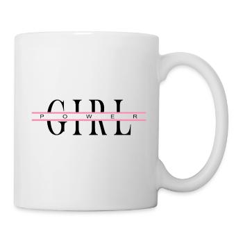 Lettrage Girl Power - Mug blanc - blanc - Droite