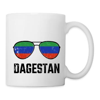 Daghestan Daghestan Daghestan Drapeau Lunettes de soleil - Mug blanc - blanc - Droite