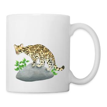 kleiner Ozelot - Tasse - Weiß - Rechts