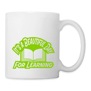 beautiful day for learning - Mug - white - Right