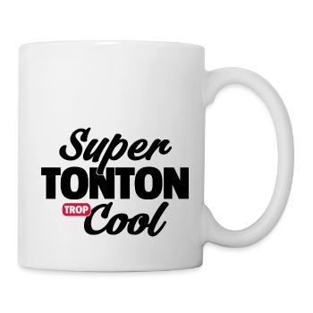 Super tonton Cool / t-shirt humour tonton - Mug blanc - blanc - Droite