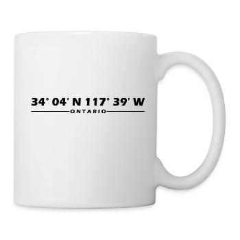 Ontario Koordinaten - Tasse - Weiß - Rechts