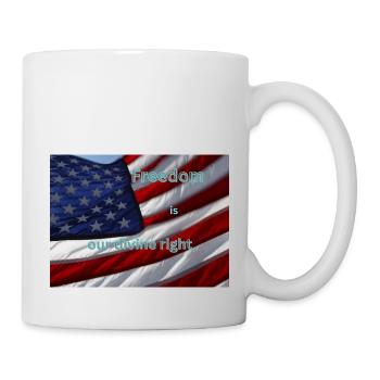 Drapeau des États-Unis - Mug blanc - blanc - Droite