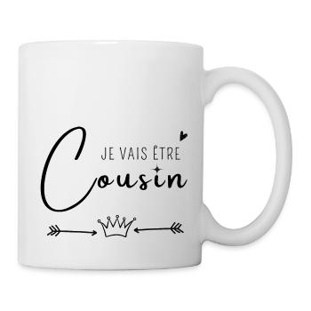 Je vais être cousin - Mug blanc - blanc - Droite