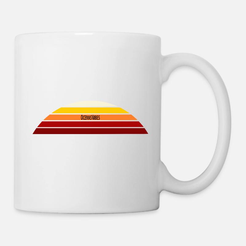 Sonnenuntergang OceansVibes - Tasse - Weiß