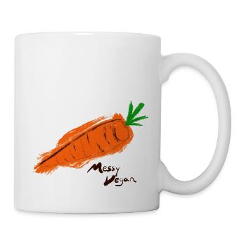 The Messy Vegan series - carrot - Mug - white - Right