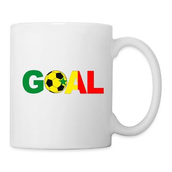 Fußball Senegal Tor - Tasse - Weiß - Rechts