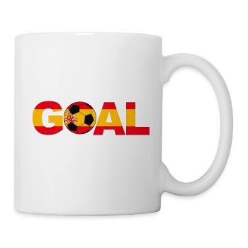 Fußball Spanien Tor - Tasse - Weiß - Rechts