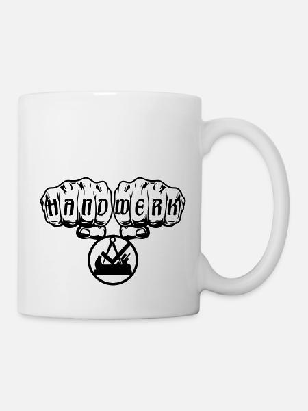 Schreiner Faust Handwerk Zunft - Tasse - Weiß