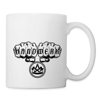 Zimmermann Faust Handwerk Beruf - Tasse - Weiß - Rechts