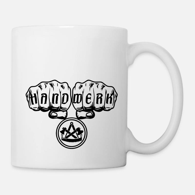 Zimmermann Faust Handwerk Beruf - Tasse - Weiß