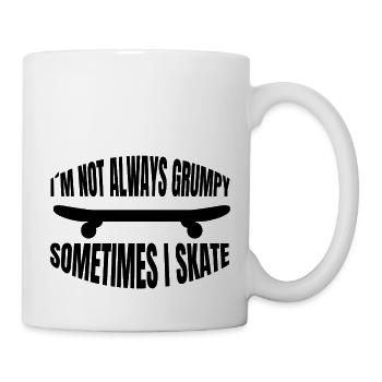 Skateboard Sakten Longboard Skater Skateboarding - Mug blanc - blanc - Droite