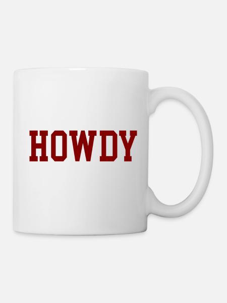 Howdy Western Wilder Westen Cowboys - Tasse - Weiß