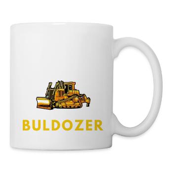 bulldozer dad - Mug - white - Right