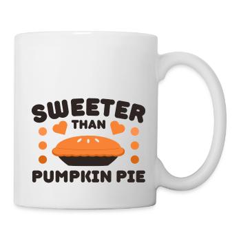 Sweeter Than Pumpkin Pie - Tasse - Weiß - Rechts