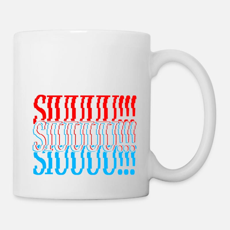 Gestört SIUUU!!! - Tasse - Weiß