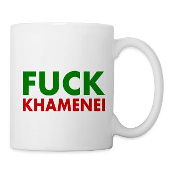 Fuck khamenei Chamenei - iran - Tasse - Weiß - Rechts