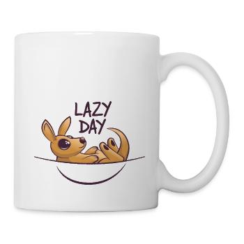 lazy day - Tasse - Weiß - Rechts