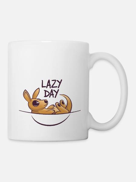 lazy day - Tasse - Weiß