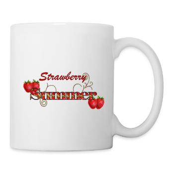 Sunny StrawberrySummer - Tasse - Weiß - Rechts