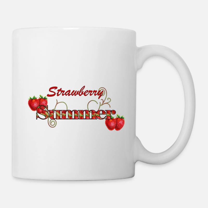 Fraise ensoleilléeÉté - Mug blanc - blanc