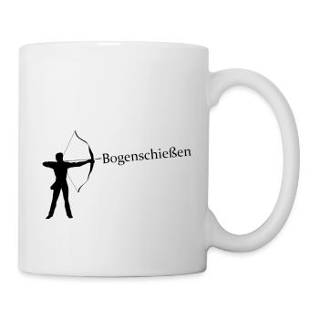 Bogenschießen - Tasse - Weiß - Rechts