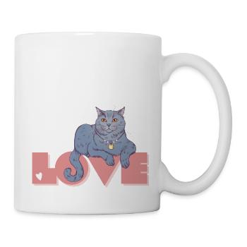 Britische Kurzhaarkatze - Love BKH - Tasse - Weiß - Rechts