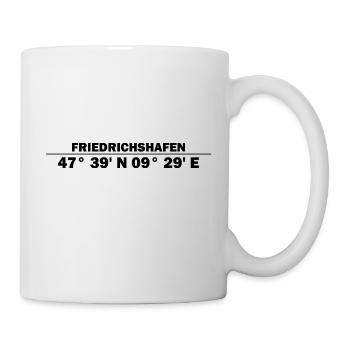 Friedrichshafen Koordinaten - Tasse - Weiß - Rechts