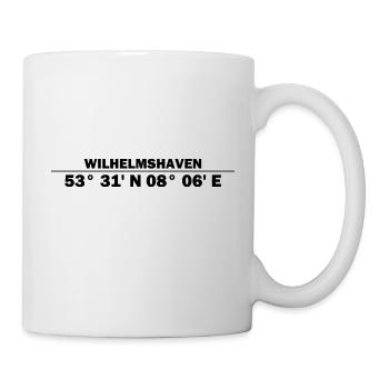 Coordonnées de Wilhelmshaven - Mug blanc - blanc - Droite