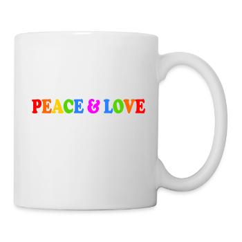 Peace and love - Mug - white - Right