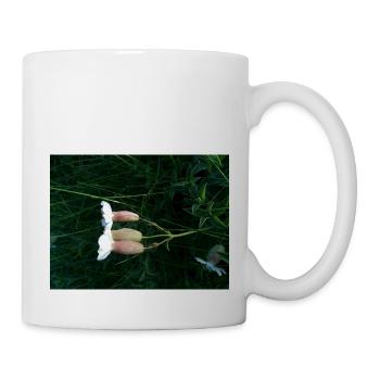 Blume liegt im Wind - Tasse - Weiß - Rechts