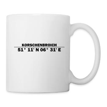 Korschenbroich coordinates - Mug - white - Right