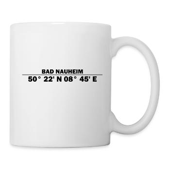 Bad Nauheim coordinates - Mug - white - Right