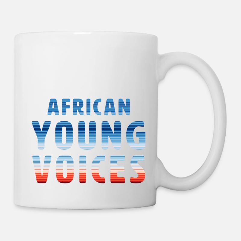 African Young Voices | Warming Stripes - Tasse - Weiß