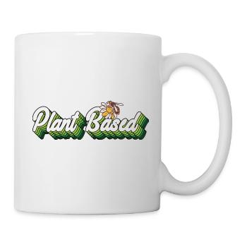 Abeille mellifère à base de plantes - Mug blanc - blanc - Droite