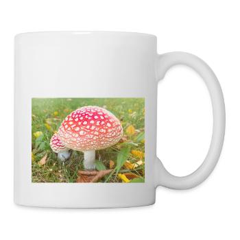 fly agaric also toadstool - Mug - white - Right